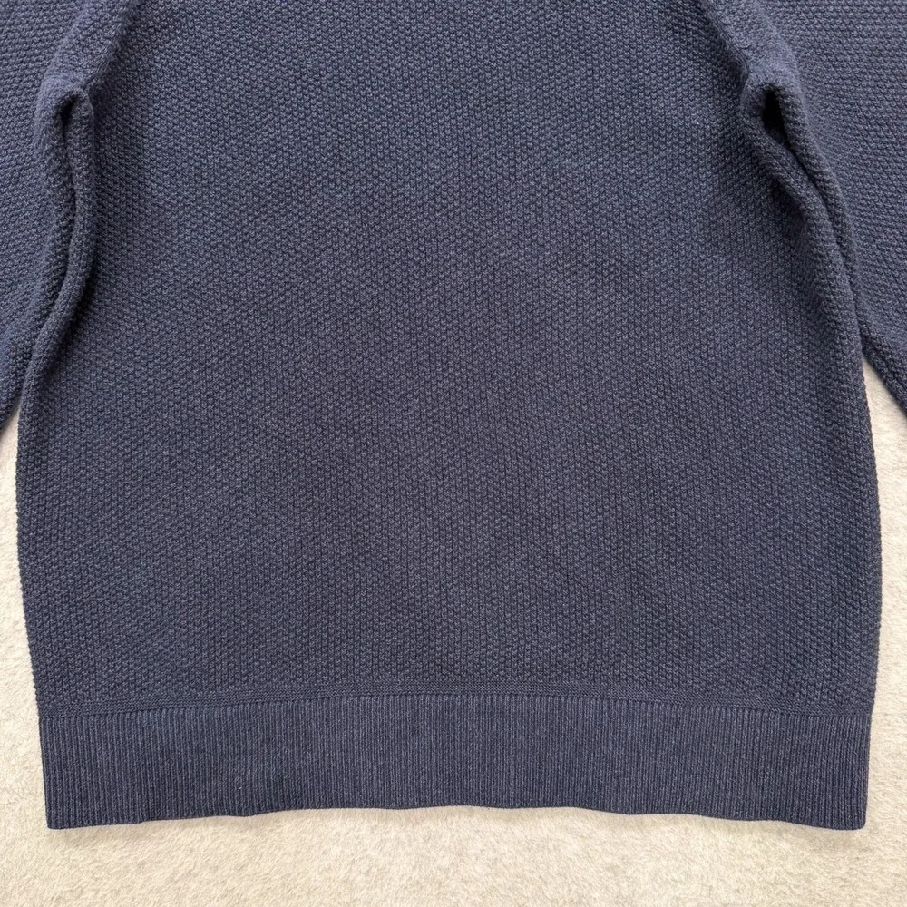 Lululemon Sweater Mens S Blue Textured Knit Crewneck